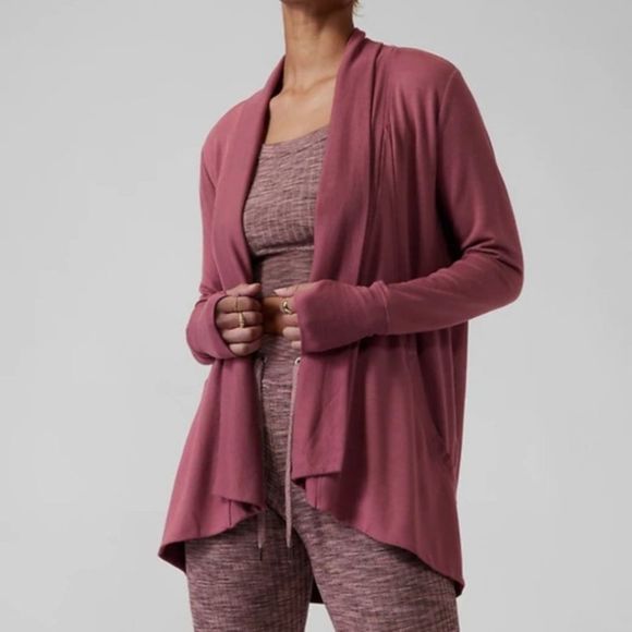 Athleta Sweaters - Athleta Tawny rose wrap cardigan